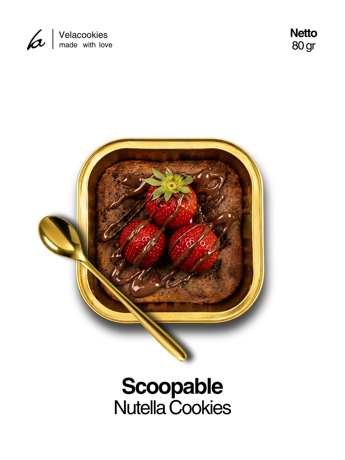 Scoopable Nutella Cookies